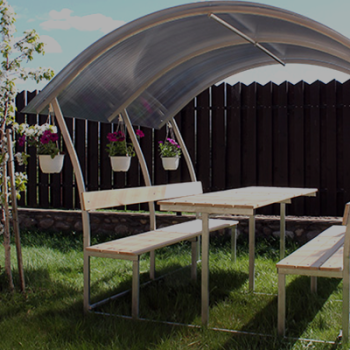 Беседки из поликарбоната в Гомеле