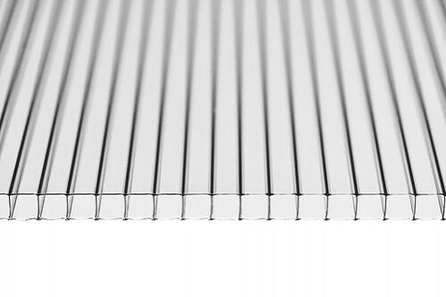 Сотовый поликарбонат «ULTRAMARIN» 8,0 мм прозрачный , 6000х2100/1200х2100, плотность 0.8 кг/м²